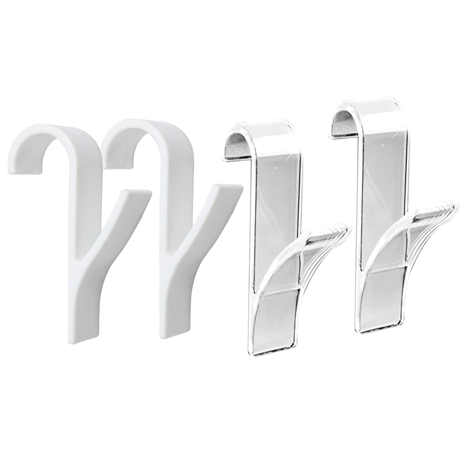 2-Pack Over The Door Hooks for Doors ABS Plastic Hangers for Everything Over Door Hooks