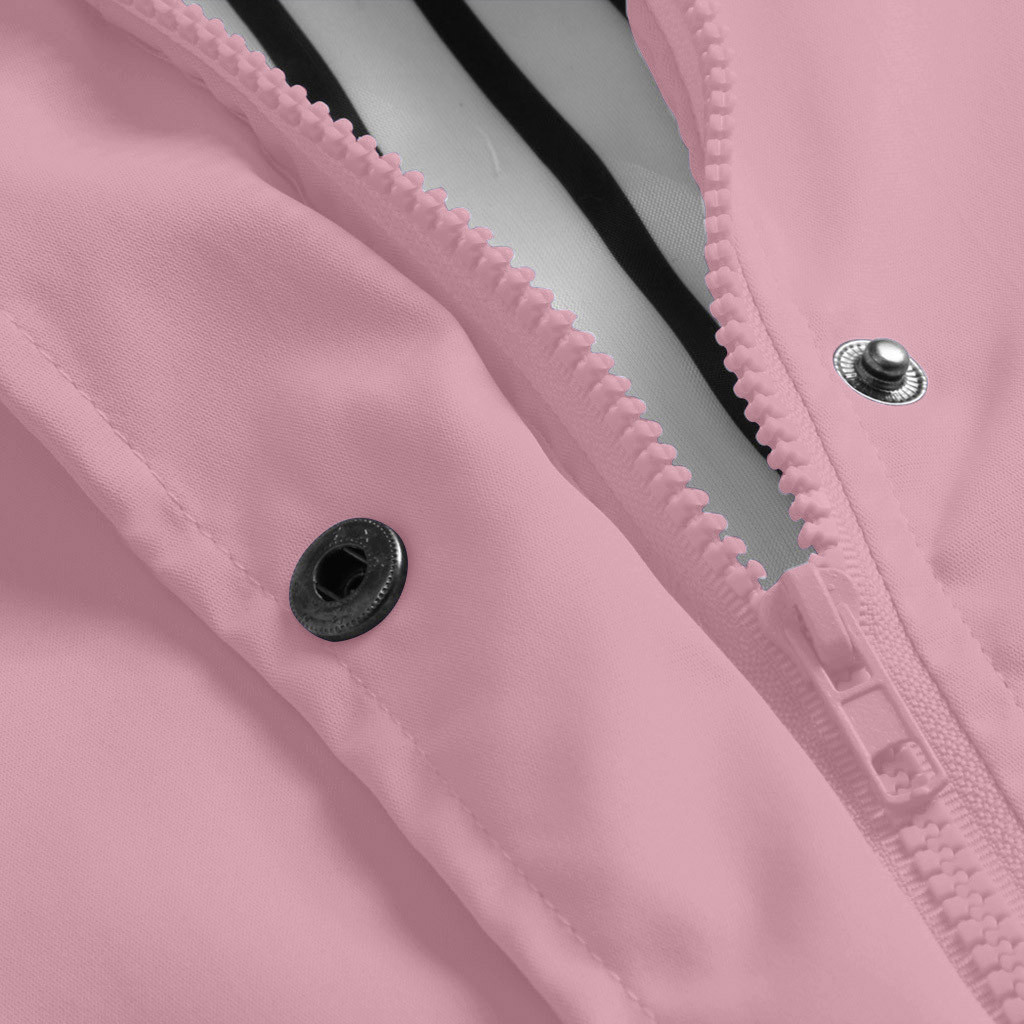 Women Solid Rain Jacket Outdoor Plus Size Waterproof Hooded Raincoat Windproof New Warm Jacket Windproof Outdoor Chaqueta