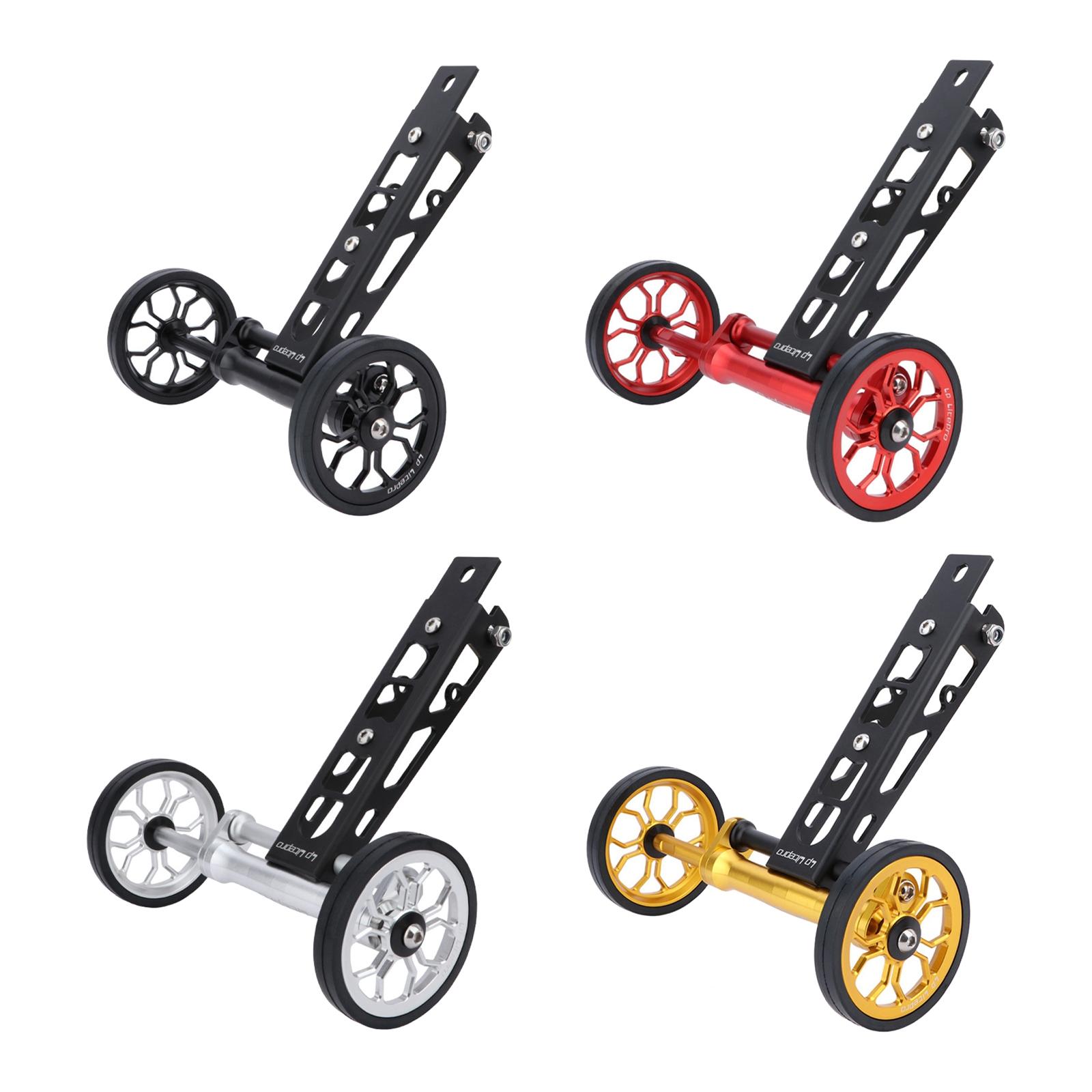 High Strength Easy Wheel Bottle Holder 2-In-1 Bracket Water Parking Stand Pushing for Birdy Folding Bike 1-2-3 Series Rear Rack