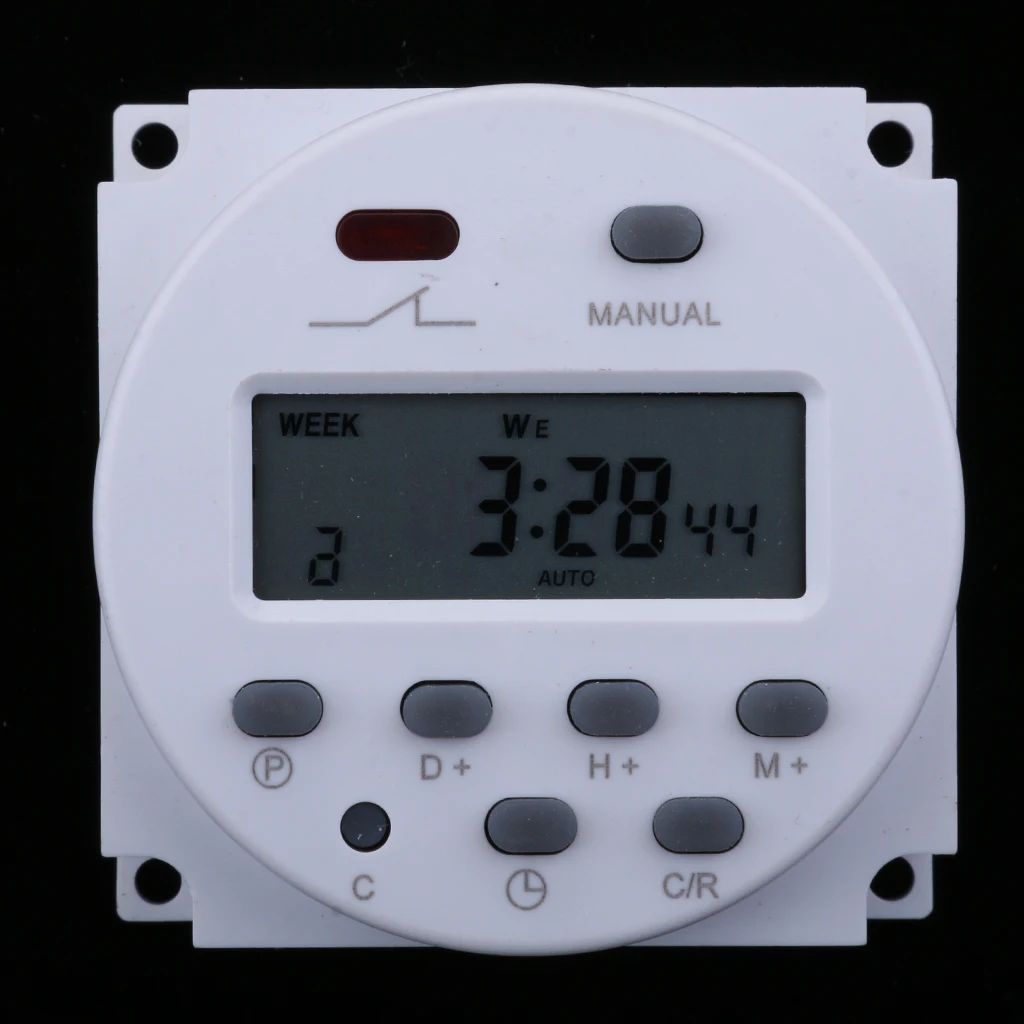 Timer Switch for Solar Lights Digital Programmable Timer DC/AC 12 Volt hot for Led Lamp Water Heater Sprayer