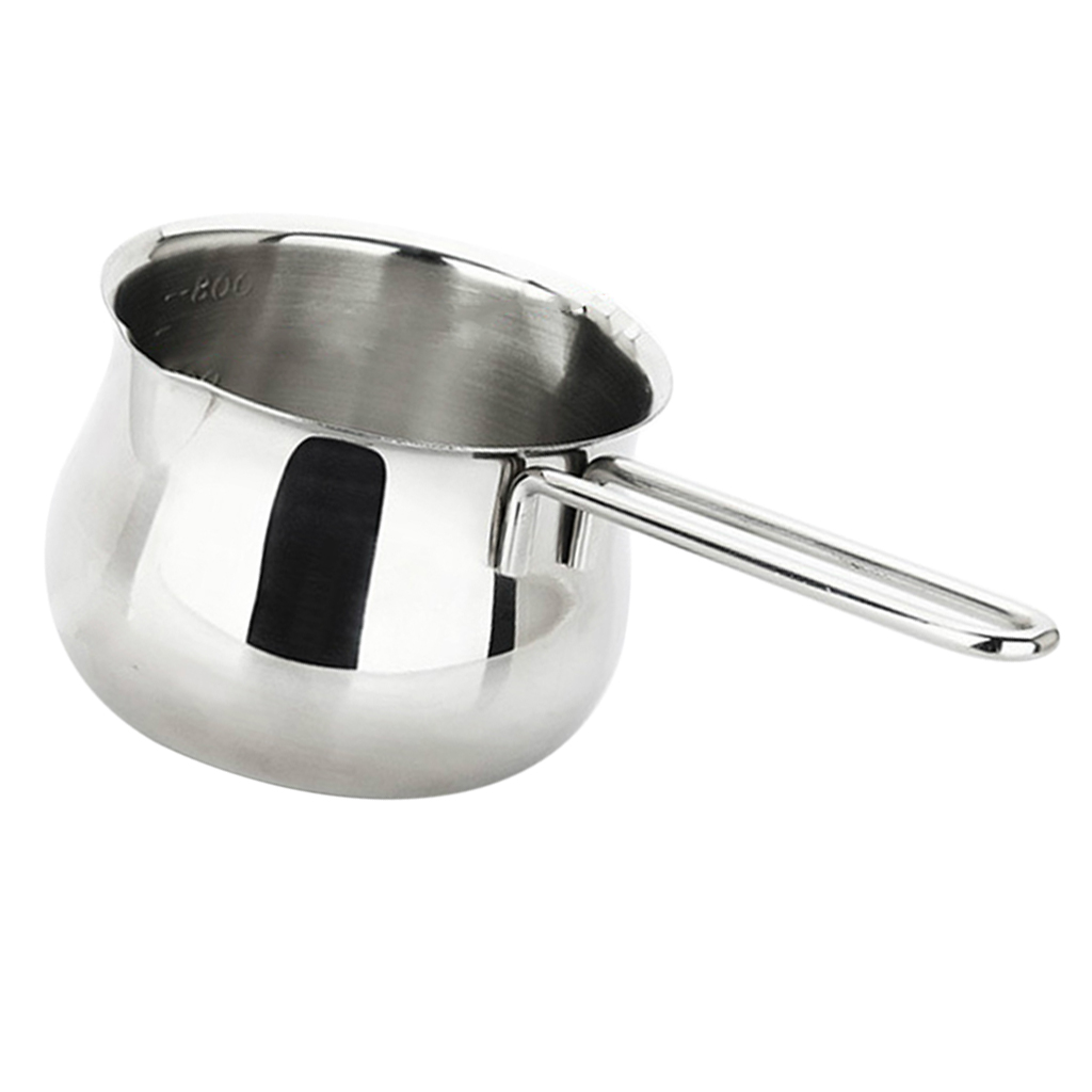 Small Stainless Steel Milk Cooking Sauce Pan Pot Induction Cooker Safe