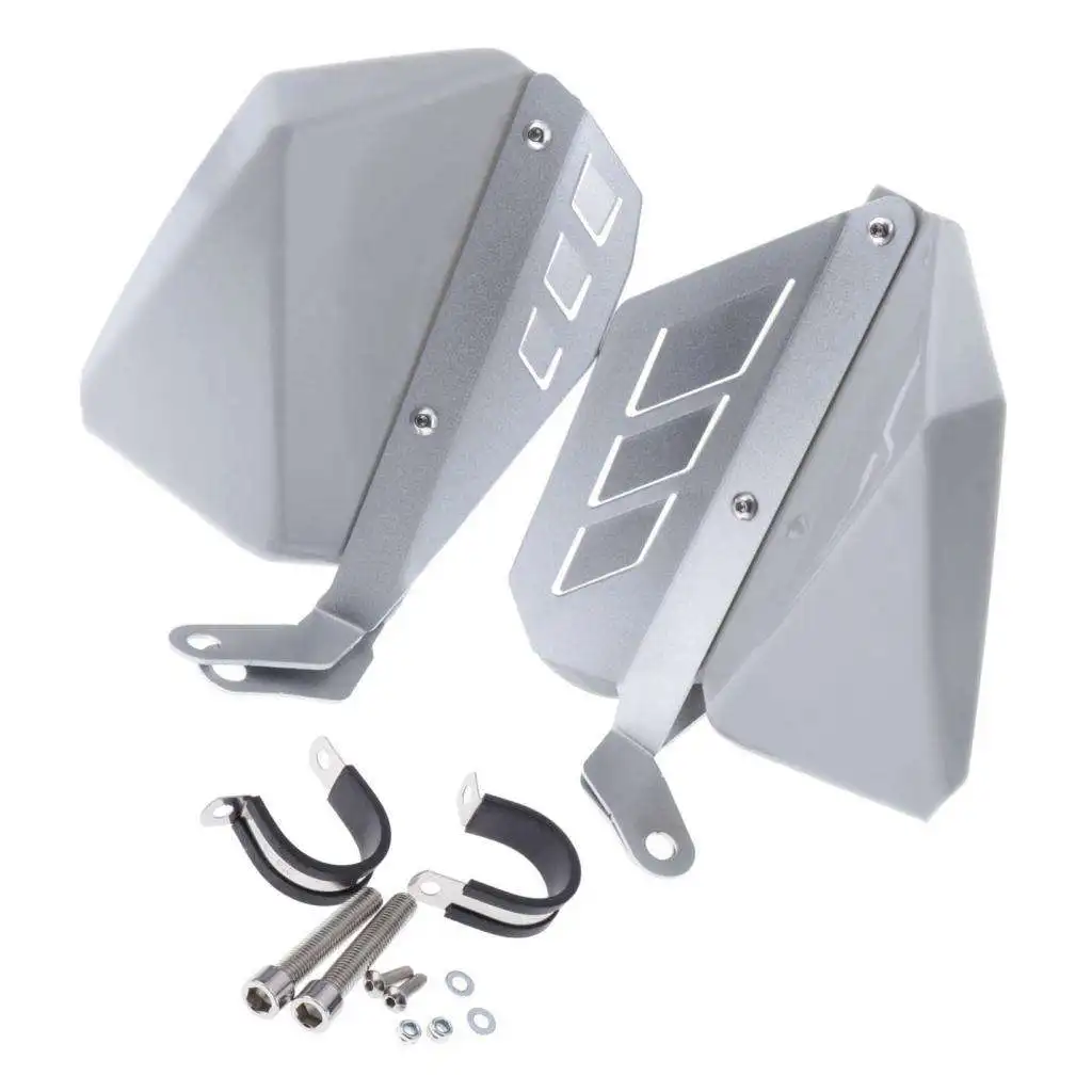Silver Foot Feet Splash Guard Plate Cover Protector for BMW R1200GS LC 12-18