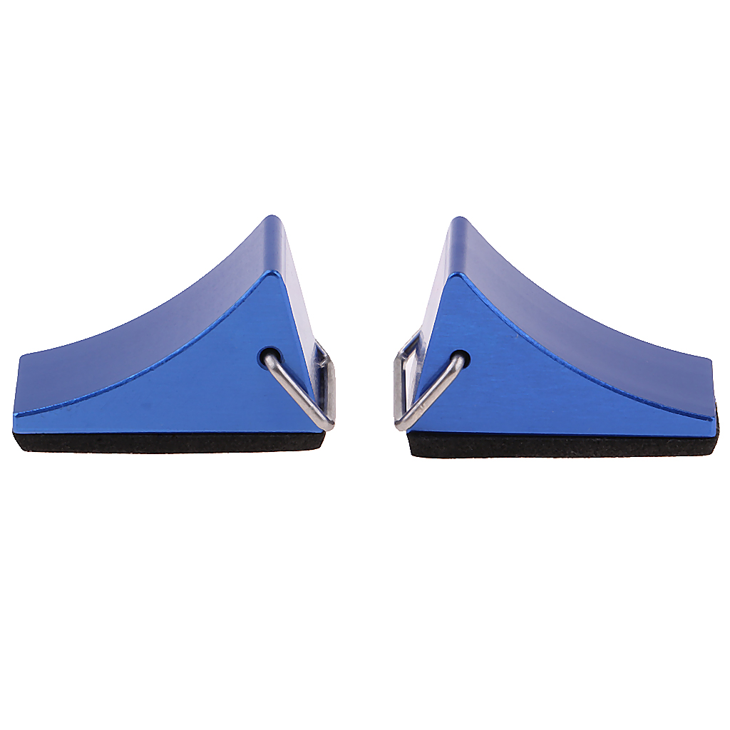 2pcs Metal Wheel Chock Tire Stopper Non Slip Tractor Truck Car Parking Block