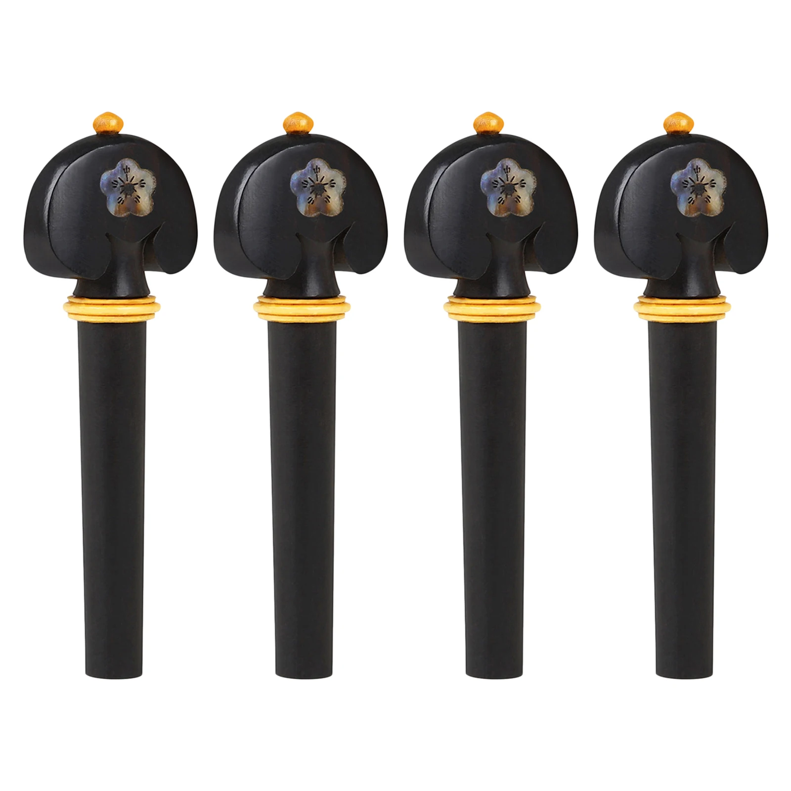 4x Ebony 3/4 4/4 Violin Tuning Pegs Wooden String Instrument Accessories Ukulele Classical Acoustic Guitar Tuning Pegs
