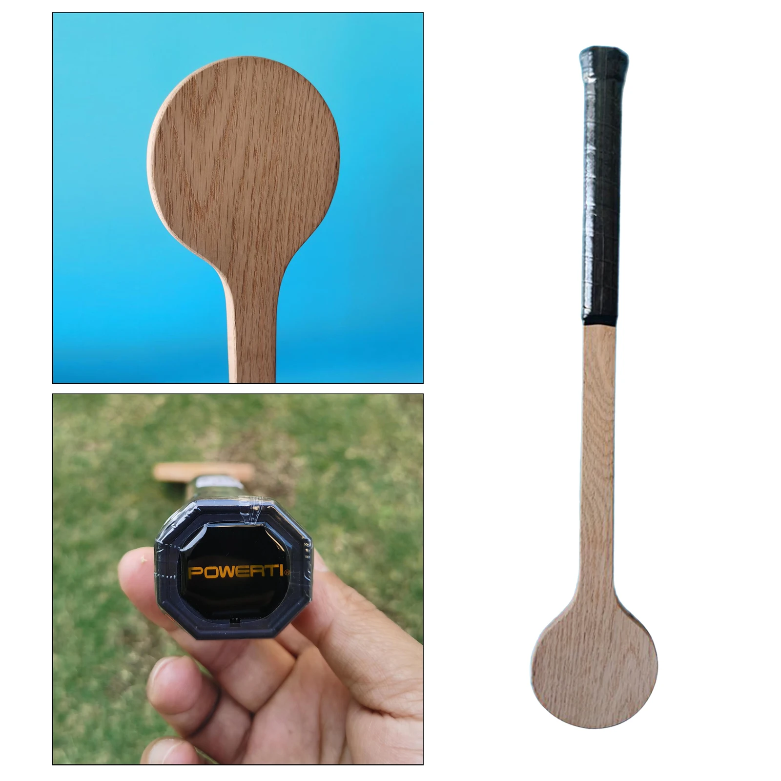 Wood Tennis Sweet Pointer Spoon Training Wooden Bat Racket Improves ball sensing, eye staring, Tennis Practice Tool Equipment
