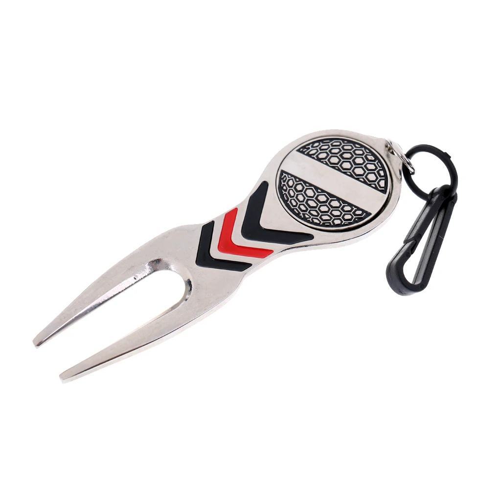 Portable Lightweight Alloy Golf Divot Repair Tool and Magnetic