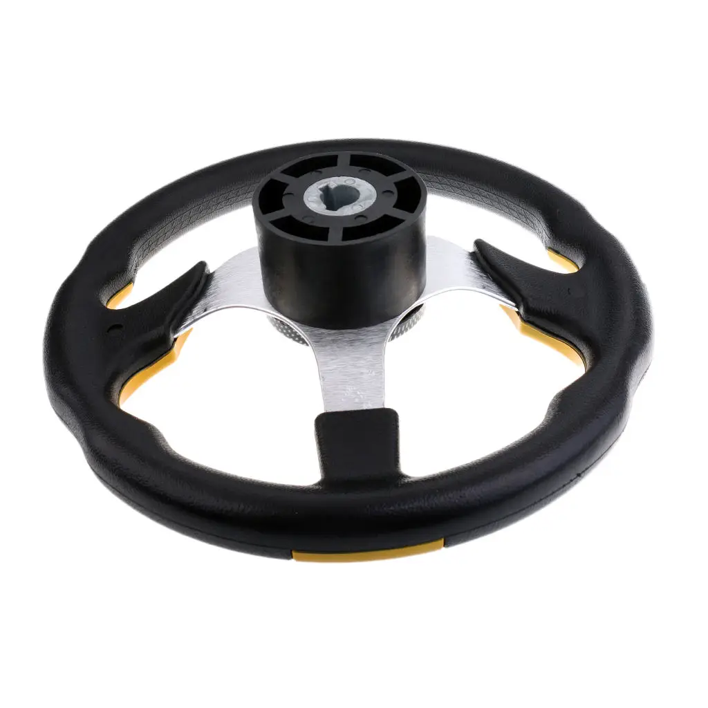 315mm 3/4 `` Aluminum Alloy Tapered Three  Boat Steering Wheel for Marine Yatch Boat