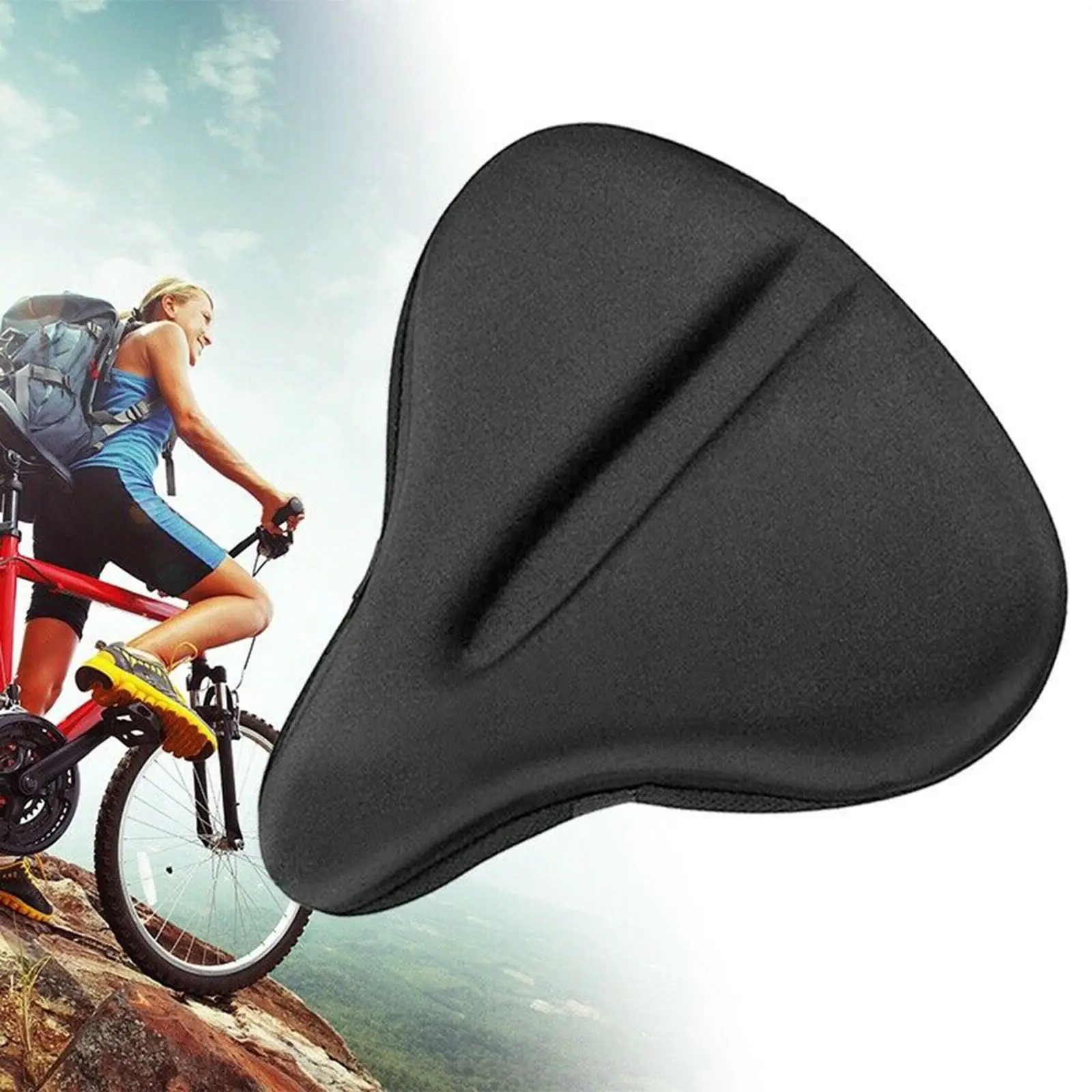 Premium Bike Seat Cover Gel Comfort Cushion Pad for MTB Road   Saddle