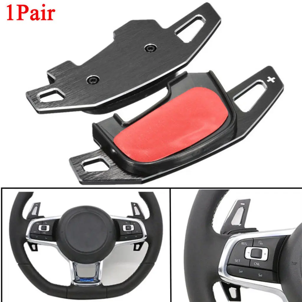 1Pair Steering Wheel Shift Paddle Shifter Extension For VW Golf 7 MK7 GTI CC