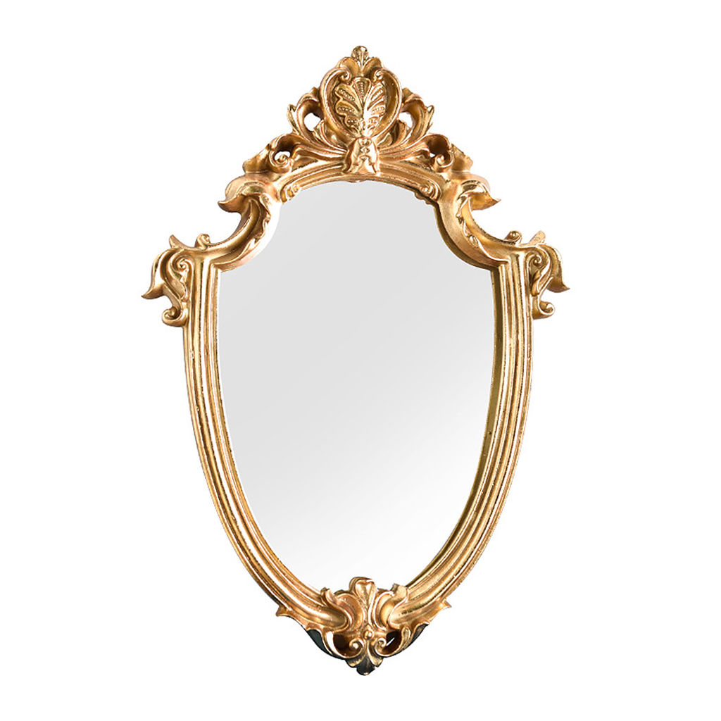 Antique Style Golden Decorative Makeup Mirror Art Bathroom ing Mirrors