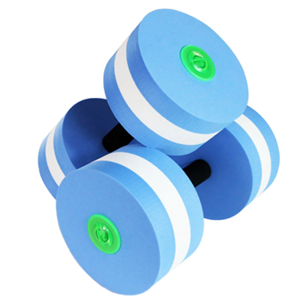 2Pcs Aquatic Exercise Dumbbells Set for Water Aerobics Fitness and Waterproof Swimming Pool Exercise - Select Colors