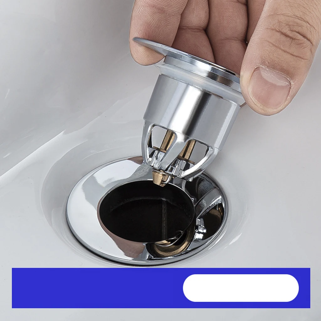 Copper Basin Drain Popup Filter Kitchen Sink Bounce Stopper 34-40mm Wash Basins Drainage Plug Bung