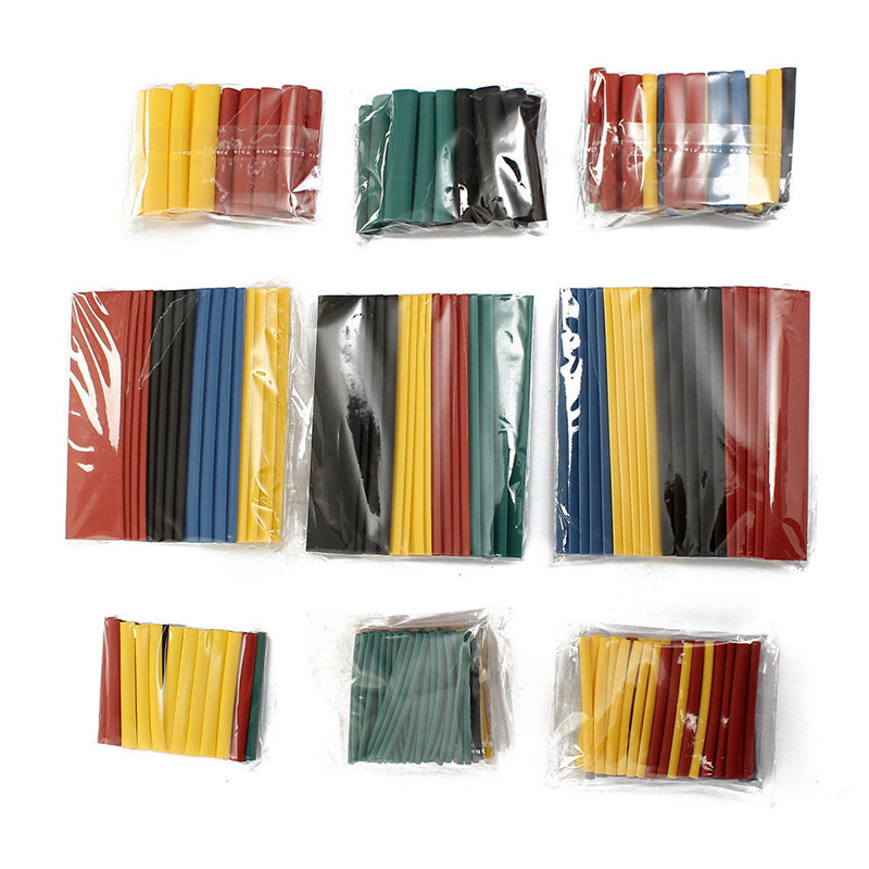 Tubo de Psiquiatra de Calor Sortidas Isolamento Shrinkable Tubo 2:1 Fio Cabo Manga Kit Mjj88 328 Pçs 10 Cheap Luvas de cabo