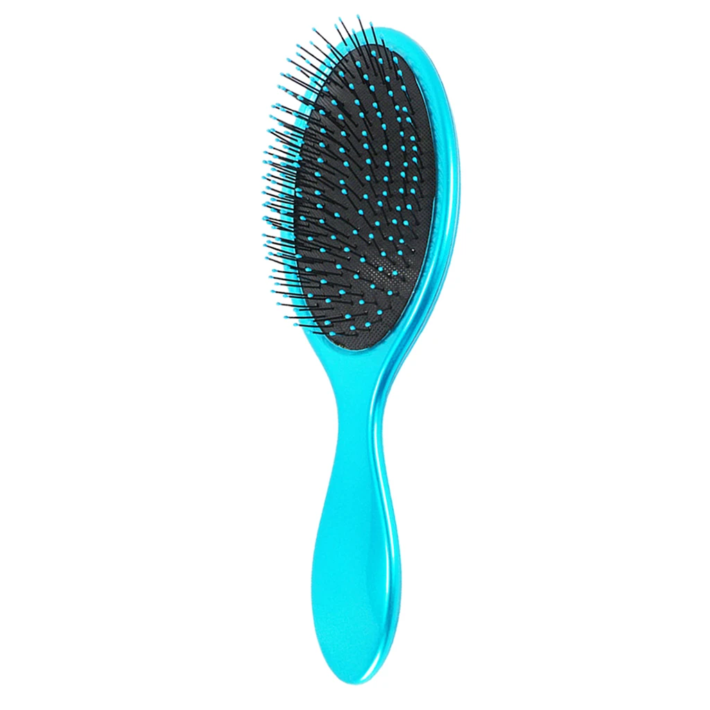 No Frizz Scalp Massage Cushioned Detangling Paddle Hairbrush For Adds Hair Shine