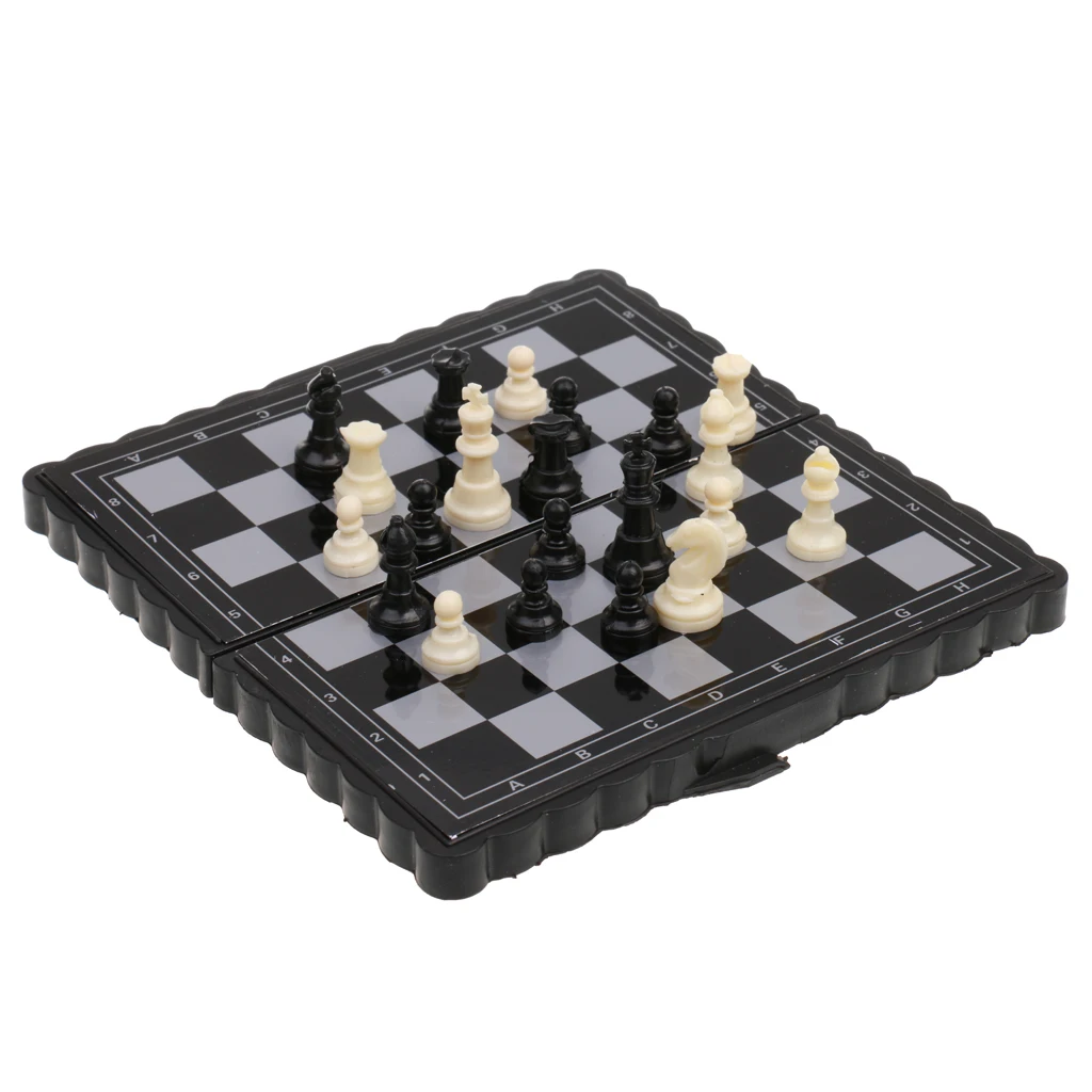  Portable Magnetic Folding Chessboard Chess Set Pieces Toy Kid Gifts