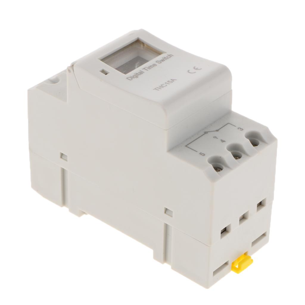 DIN RAIL LCD Display Digital Programmable Relay Timer Switch Controller 220V