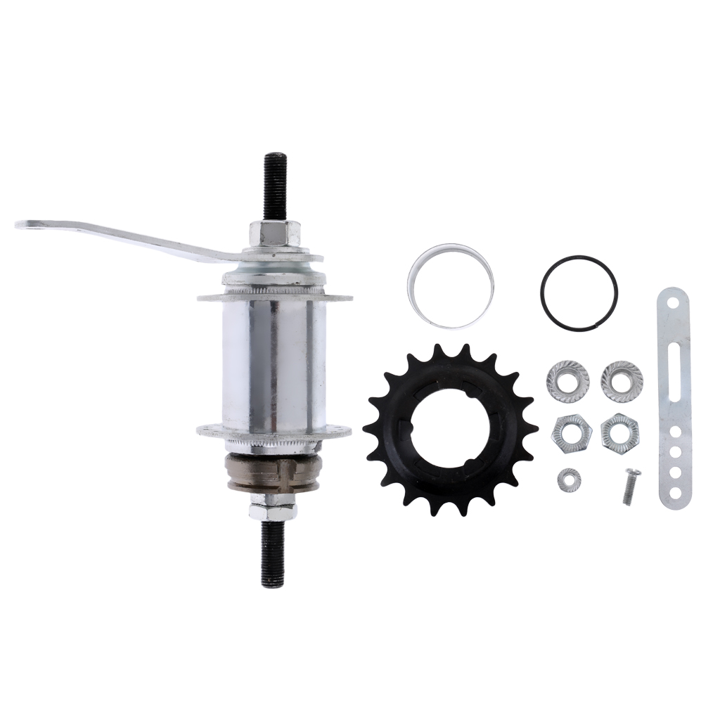 32 Holes Bike Bicycle Coaster Brake Rear Hub Back Pedal MTB Fixed Gear Parts 18 Tooth Sprocket Rear Wheel Coaster Hub