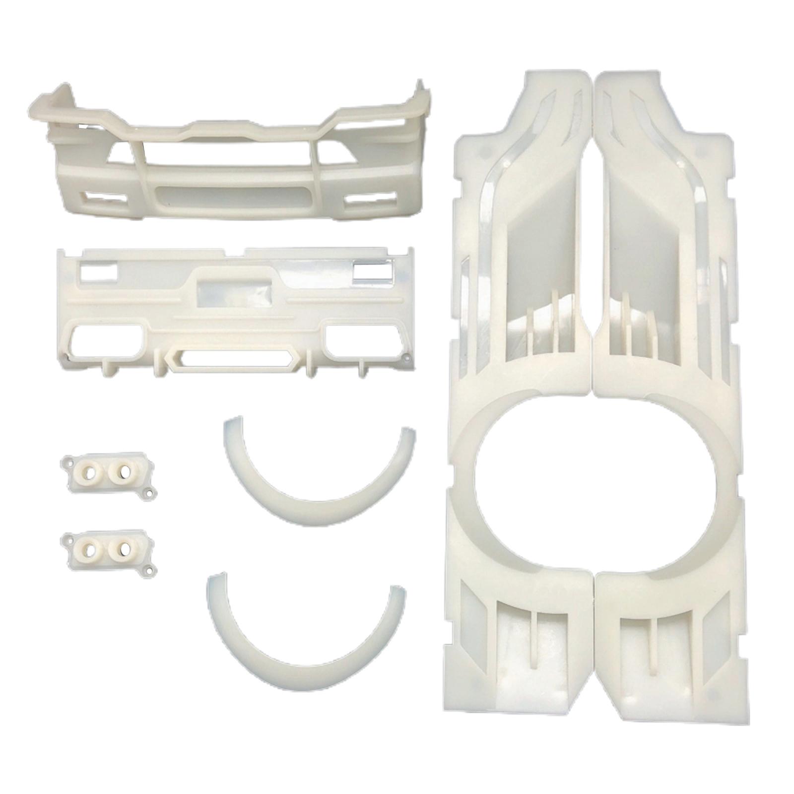 1/10 Plastic White Body Surrounded Kits Decoration Cover for WPL D12 Remote Control Model Vehicle Trcuks Upgrade Parts