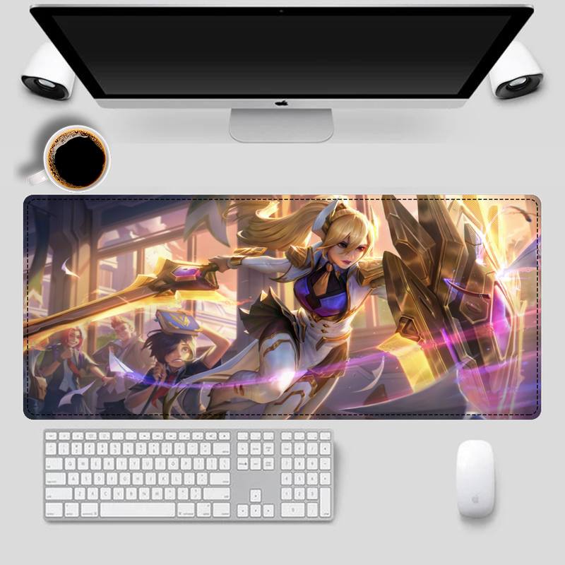 Sale League Of Legends Leona  Mouse Pad Gaming MousePad Large Big Mouse Mat Desktop Mat Computer Mouse pad For Overwatch