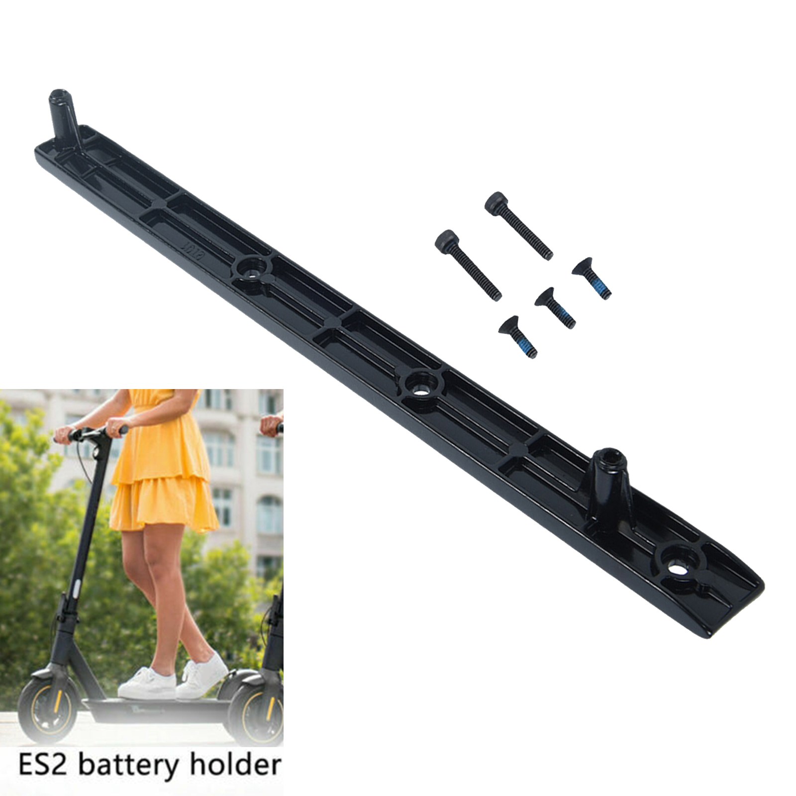 External Battery Mounting Bracket Holder Rail Guide for Ninebot ES2 ES4 Electric Scooter Accessories with Screws