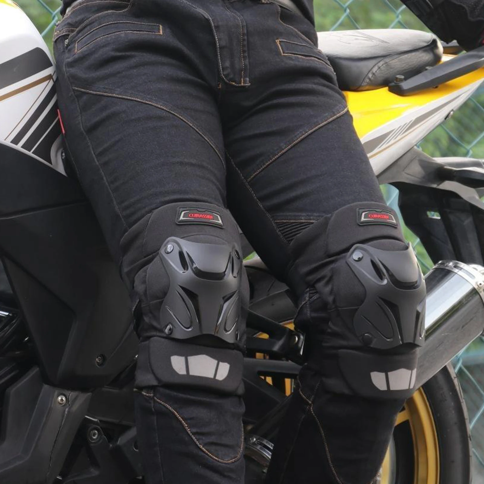 Oxford Cloth Motorcycle Knee Pad Sleeve Kneepad Protector Guard Off Road Elastic