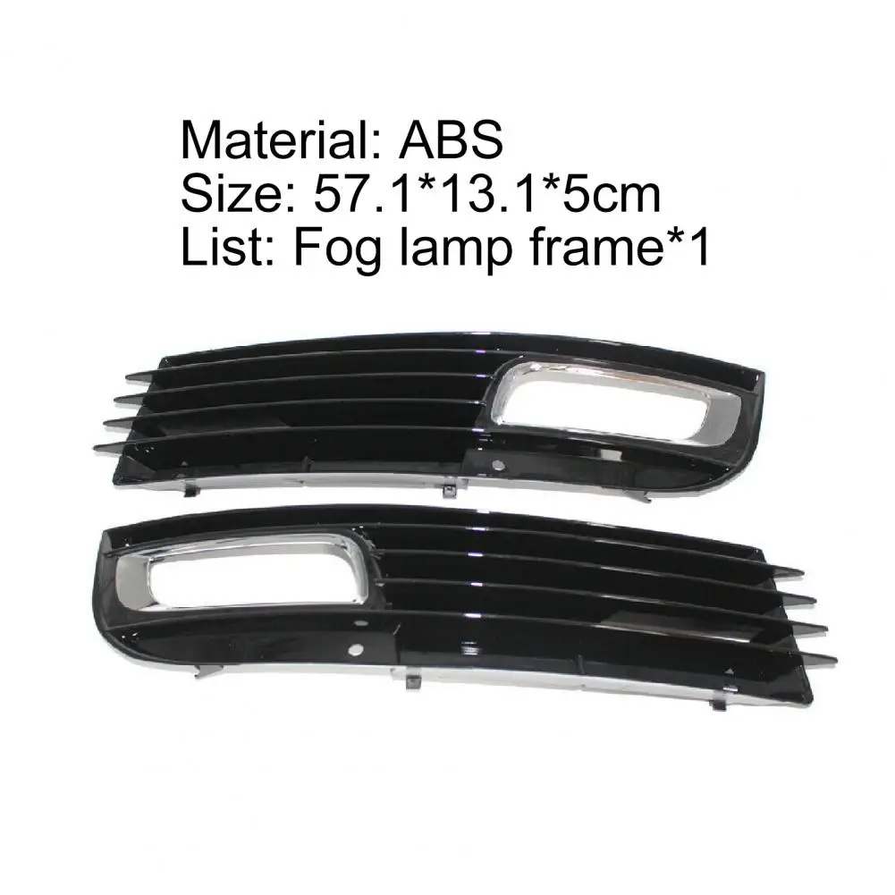 L/R Fog Lamp Grill Wear-resistant Light Grille 4E0807681AN 4E0807682AN for Audi A8 D3 08-10
