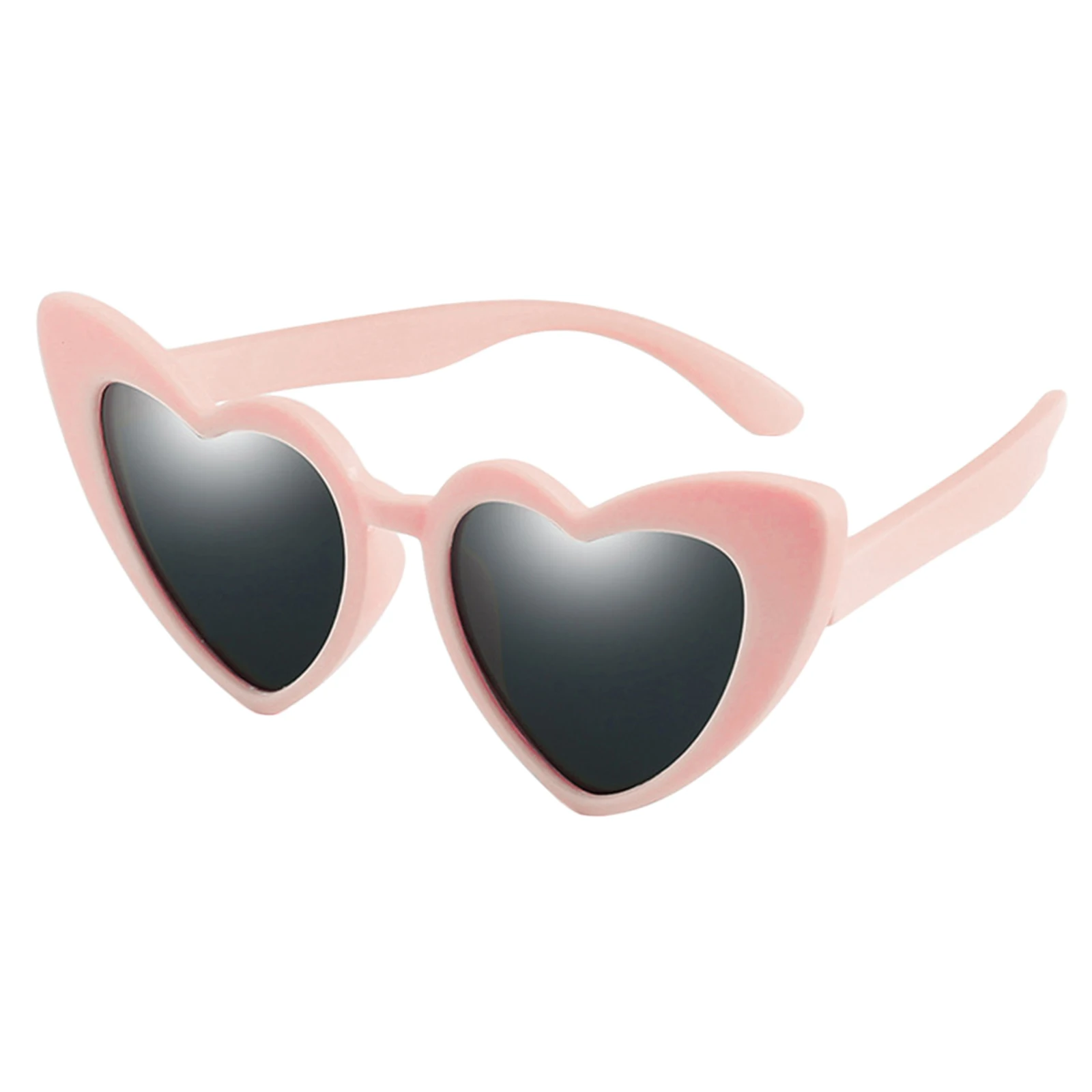 Lovely Kids Heart Shape Sunglasses Toddler Soft Frame UV400 Beach Eyewear