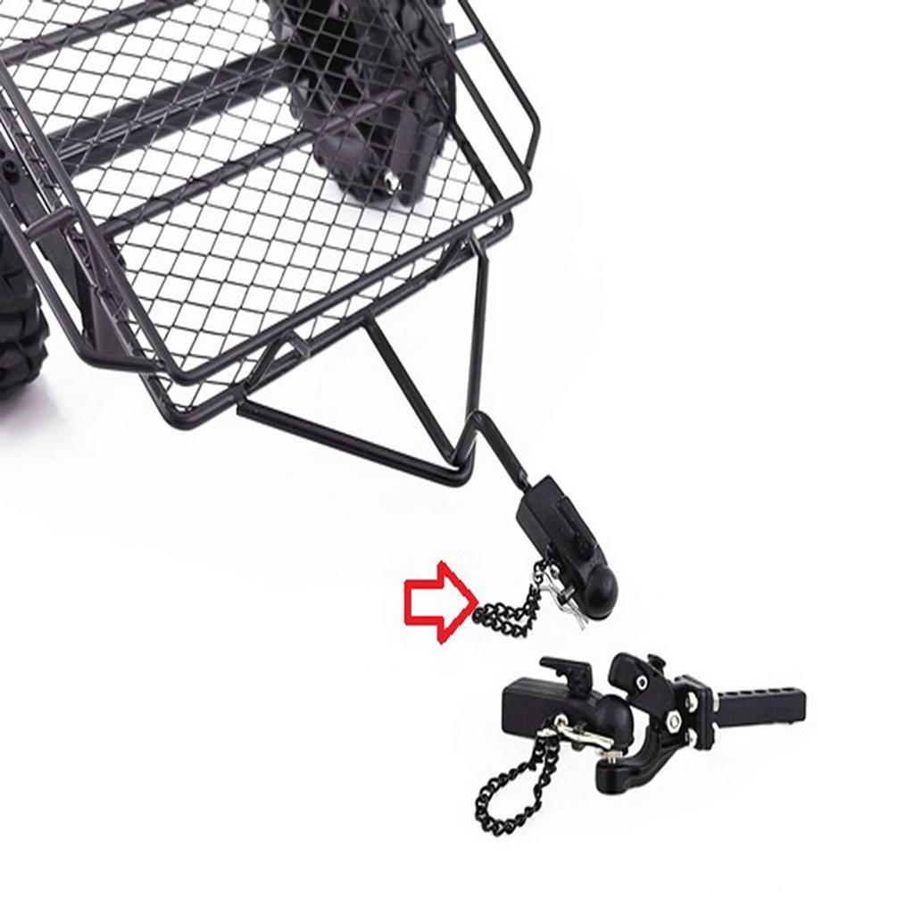 RC Tow Hook Trailer Set for 90046 90047 TRX4 1/10 RC Crawler Car Accessory