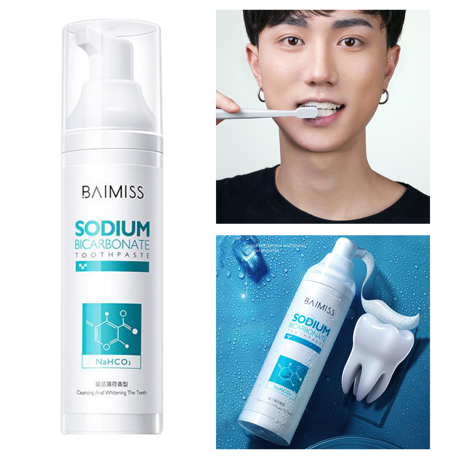  Teeth Whitening Toothpaste，No Sensitivity, Travel-Friendly Easy to Use
