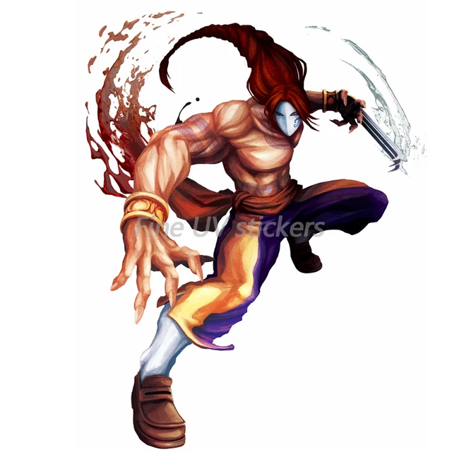Vega (Street Fighter) Pixel Art com base decorativo