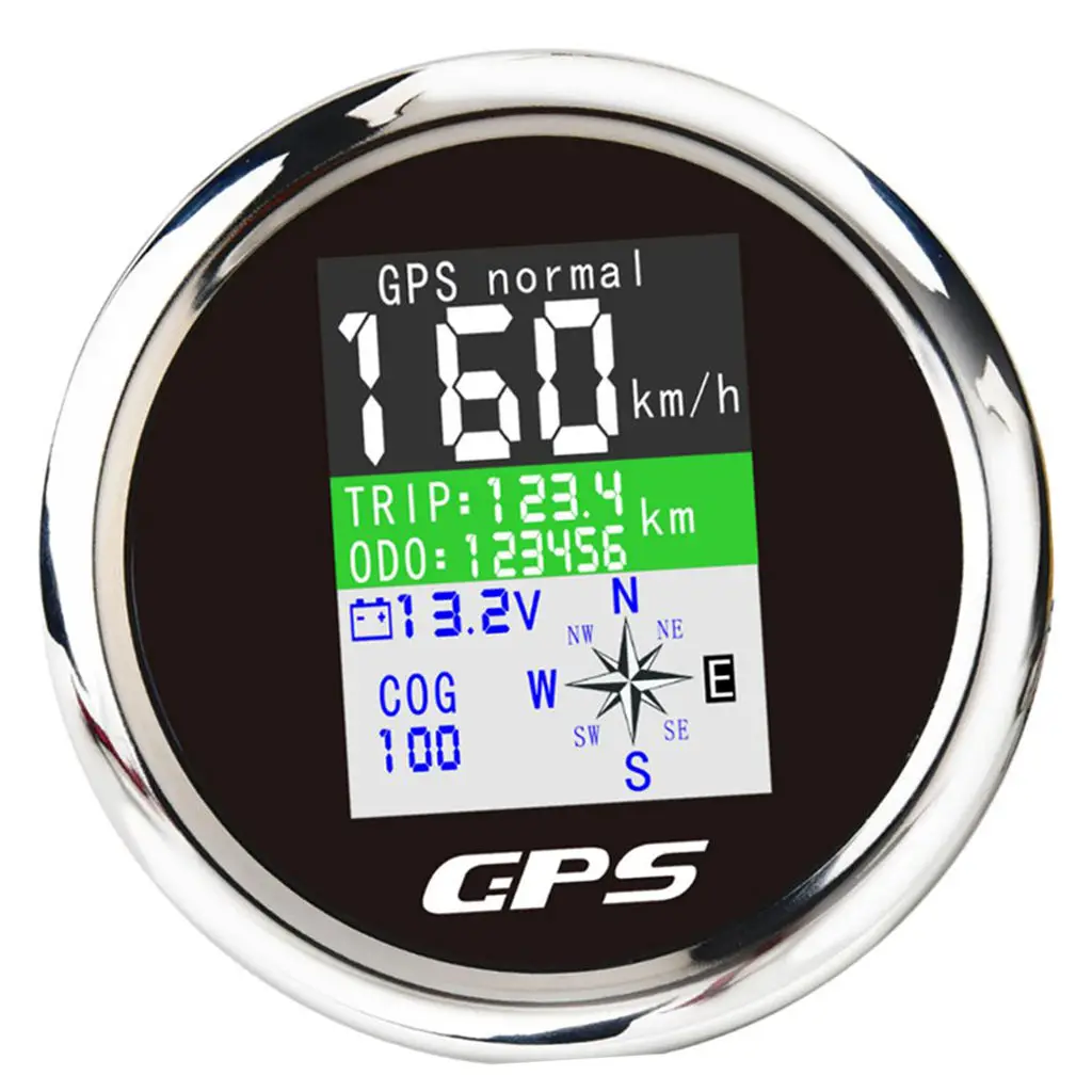 Waterproof Digital GPS Speedometer Odometer for Auto, Marine, Truck with Backlight