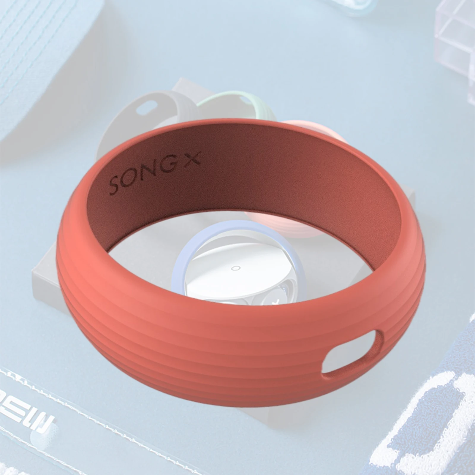 Silicone Case Soft Cover for SONG X Bluetooth Earphone, Shock Absorbing, Portable, Anti-Scratch, Scratch Resistant