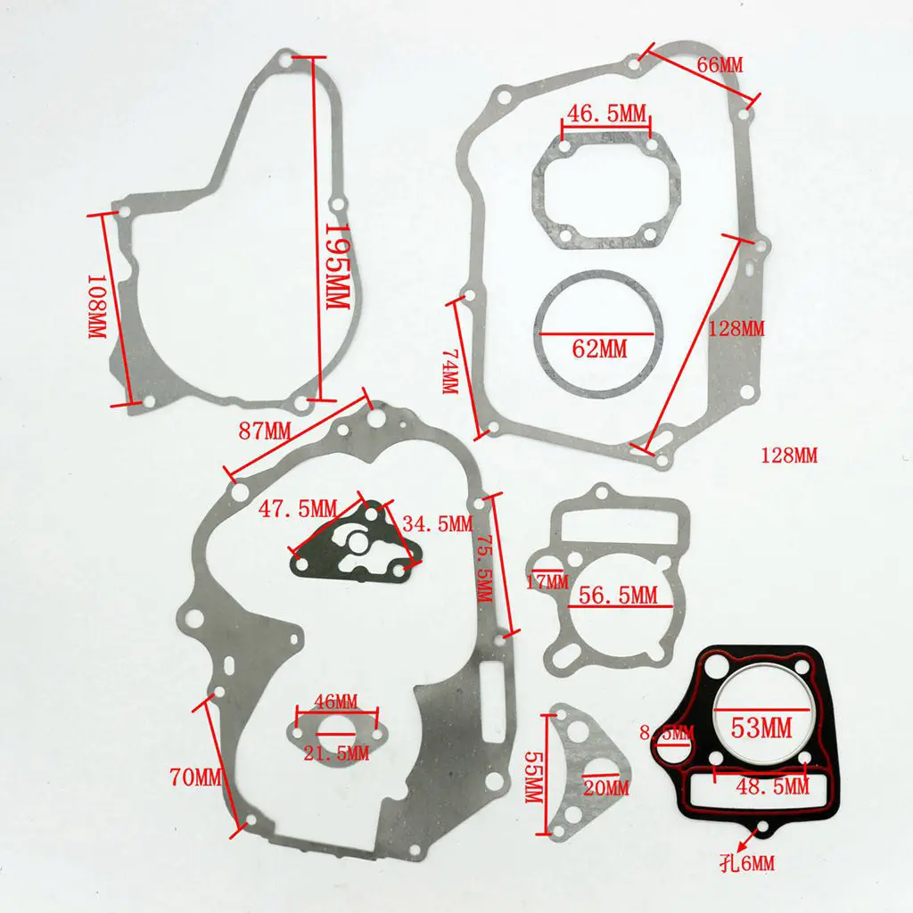 Engine Cylinder Head Gasket Set For 110cc Dirt Bike ATV Motorcycle