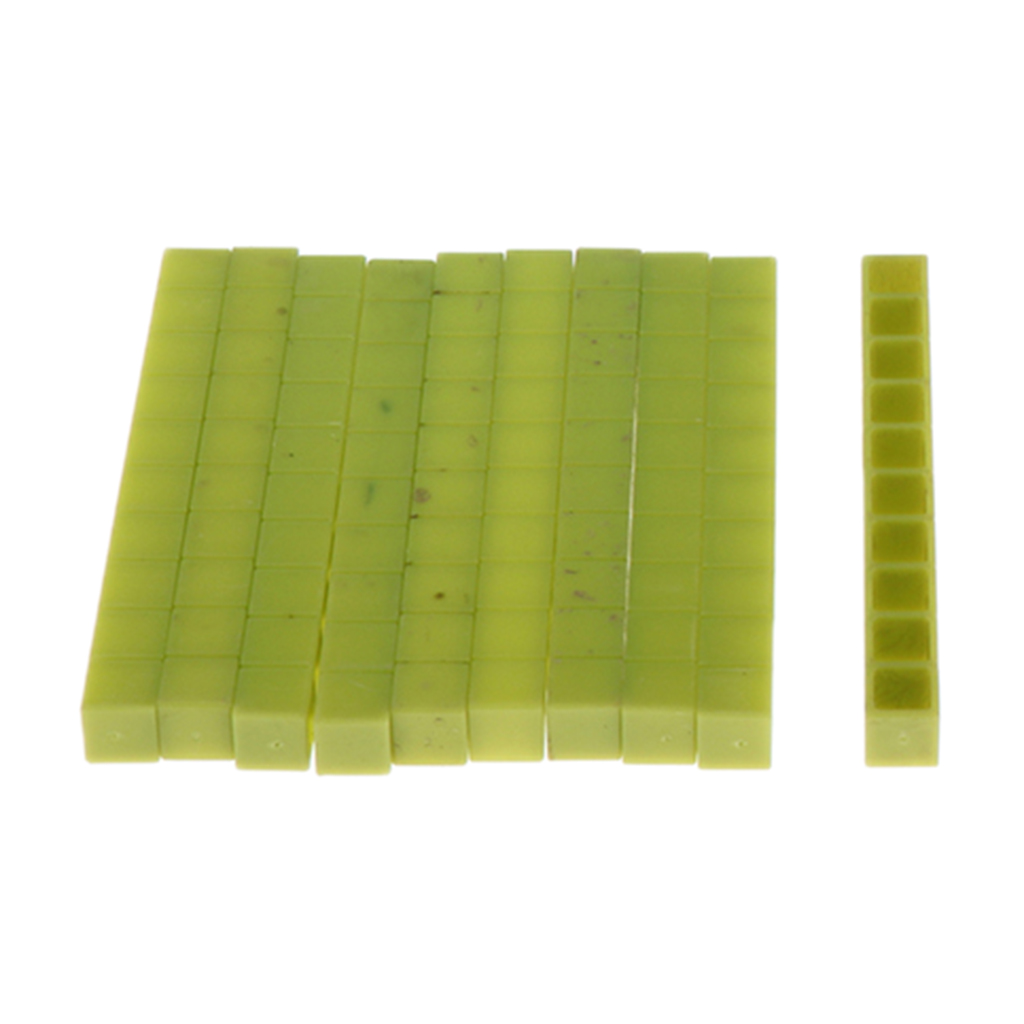 10pcs   Maths Material 1-10cm Counting Blocks Children Toy Green