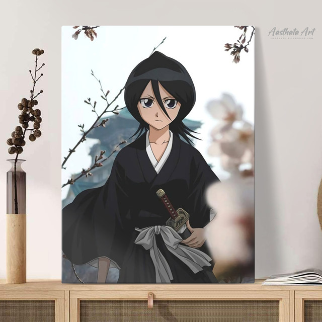 Anime Bleach Rukia Kuchiki HD Wall Poster, 300 GSM Printed Poster