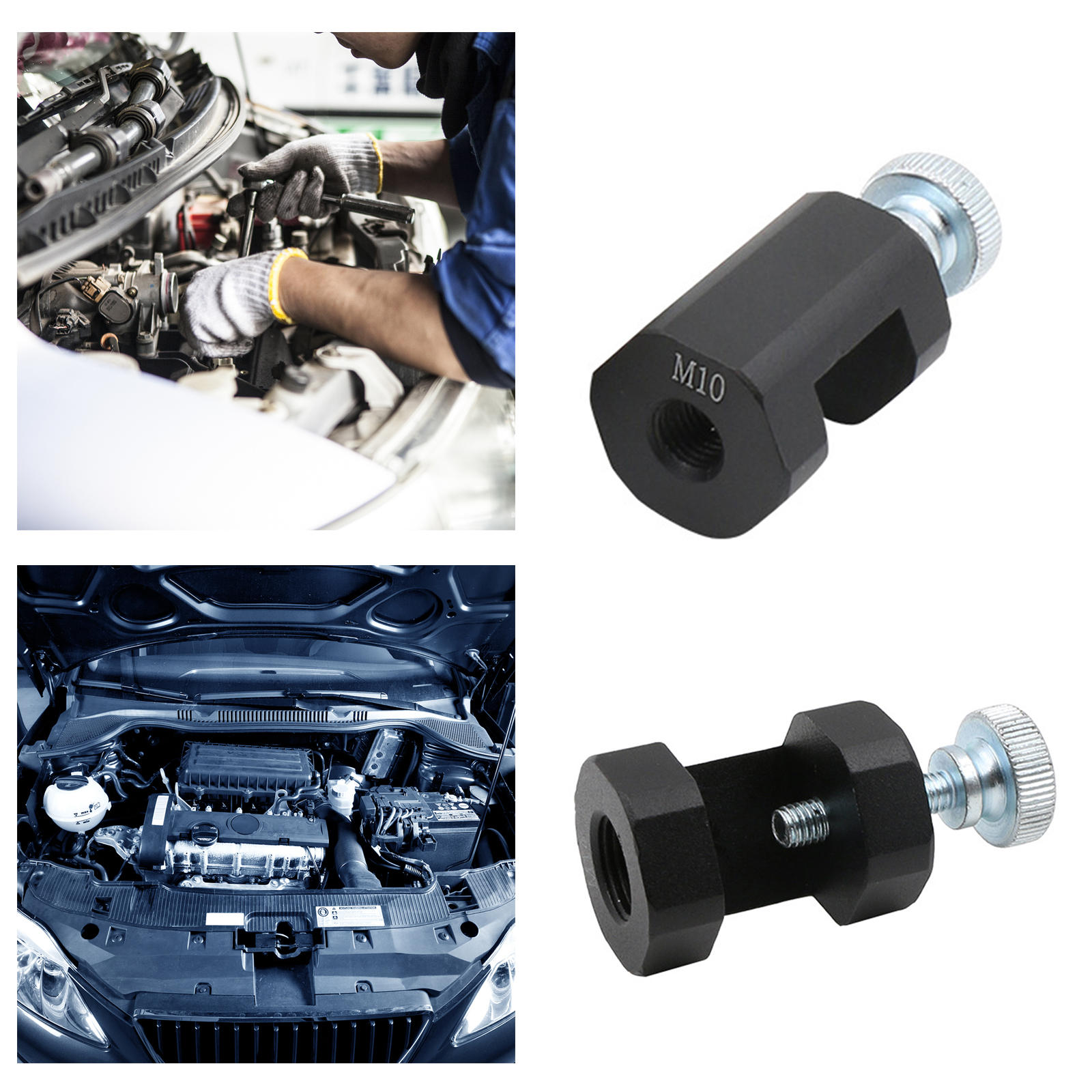 Engine Spark Plug Gap Tool Gapper Billet Aluminum Threaded Corrosion-Resistant Professional Design Light Weight Sturdy Replaces