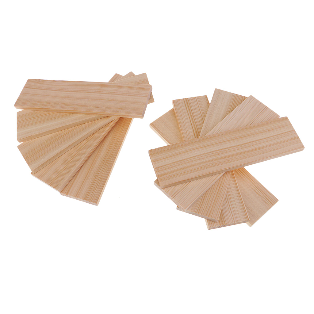 10Pcs Balsa Wood Sheets 150x40x6mm for Airplane/Boat Model DIY Card Wooden Name Card Wood Plaque Shapes Sign Craft