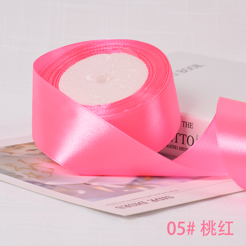 Description Picture 4 of item6-10-12-15-20-25-40mm Satin Ribbons for Wedding Birthday Party Gift Wrapping Tape Christmas Halloween DIY Crafts Handmade Ribbon