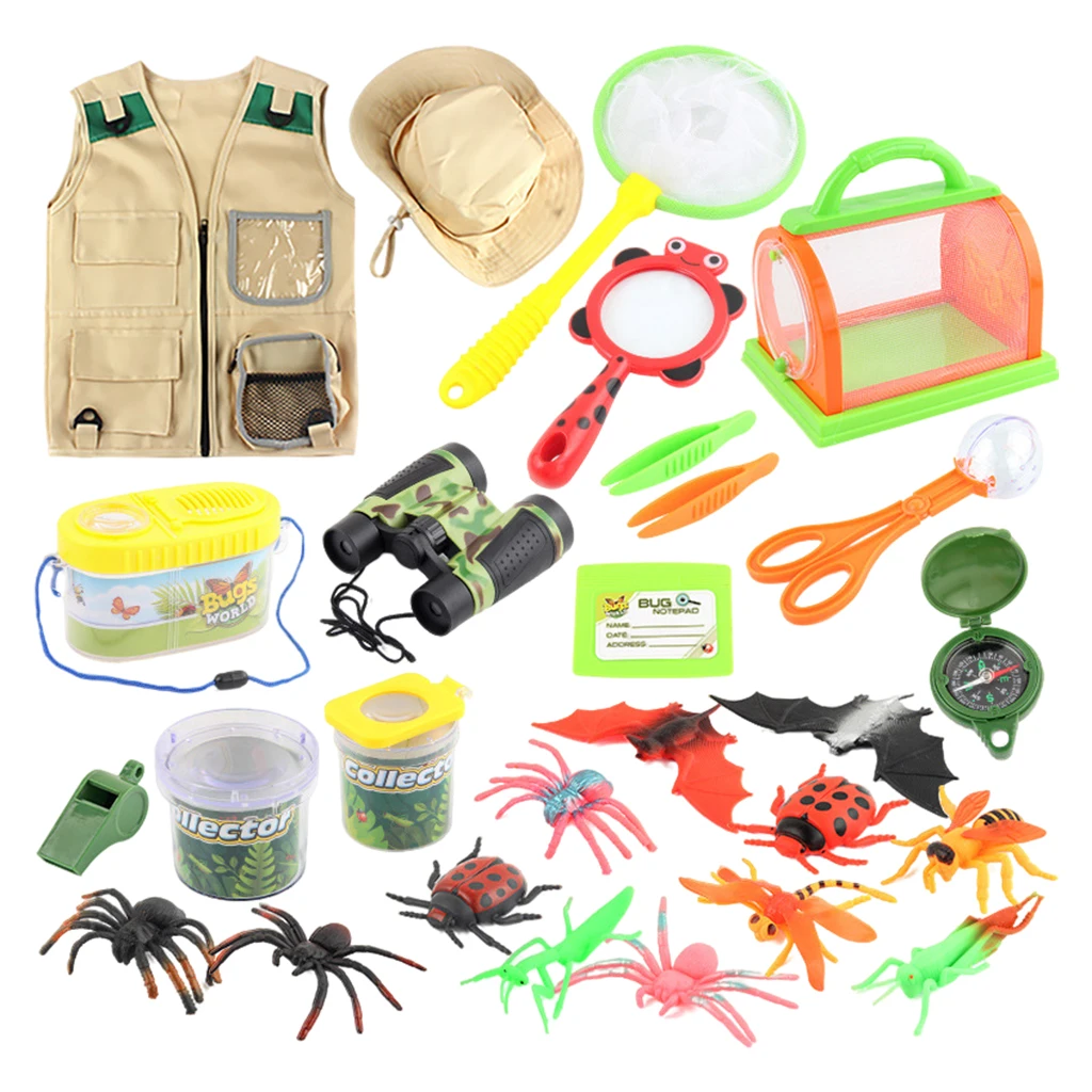 Kids Adventure Set Outdoor Toys Bug Catcher Set Garden Backyard Pretend-Play Set