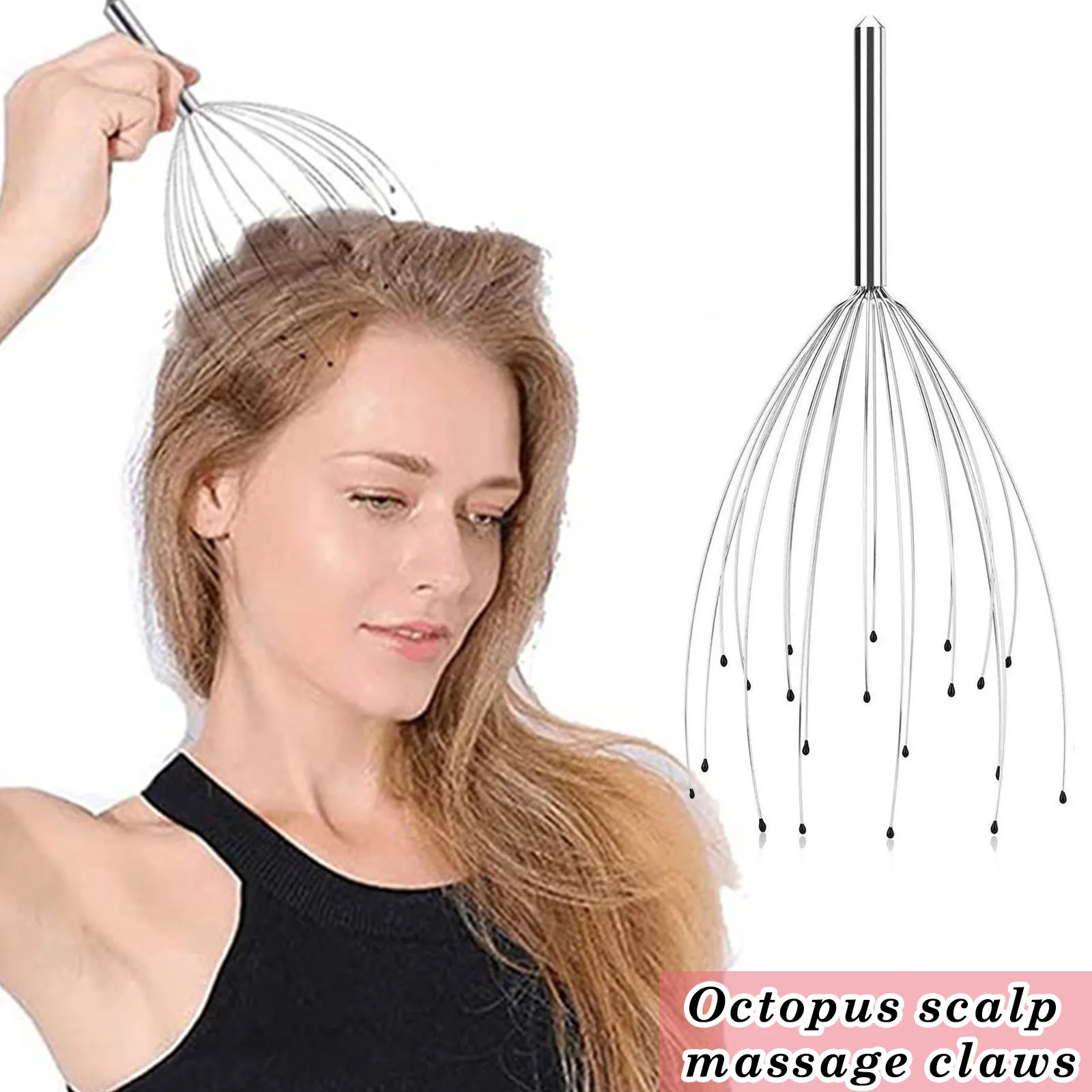 Scalp Massagers With 20 Claws Handheld Head Massage Scratcher For Deep Relaxation Hair Stimulation And Stress Relief Massage