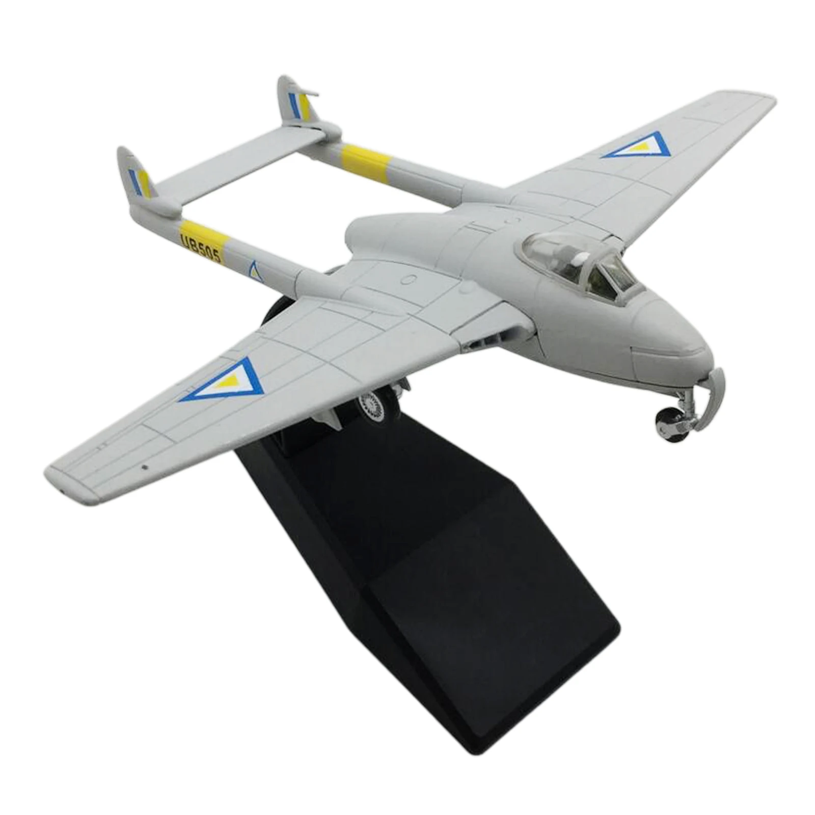 Metal 1:72 DH.115 T-55 Display Plane Air Fighter Model w/ Stand Office Bar Decor for Collection