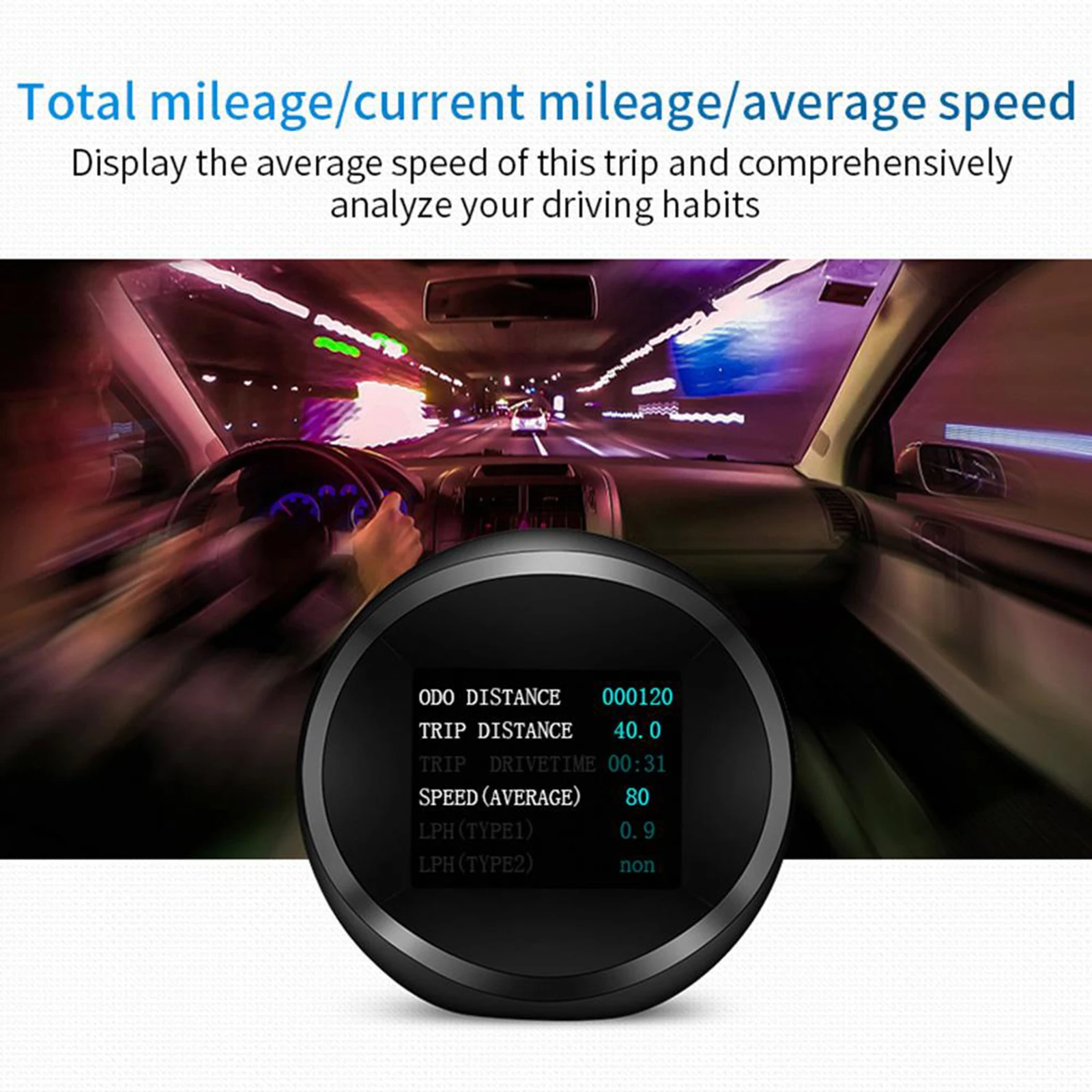 P11 2in1 Car HUD Display Digital Car w/ Auto Diagnostic Scanner Speed Projector