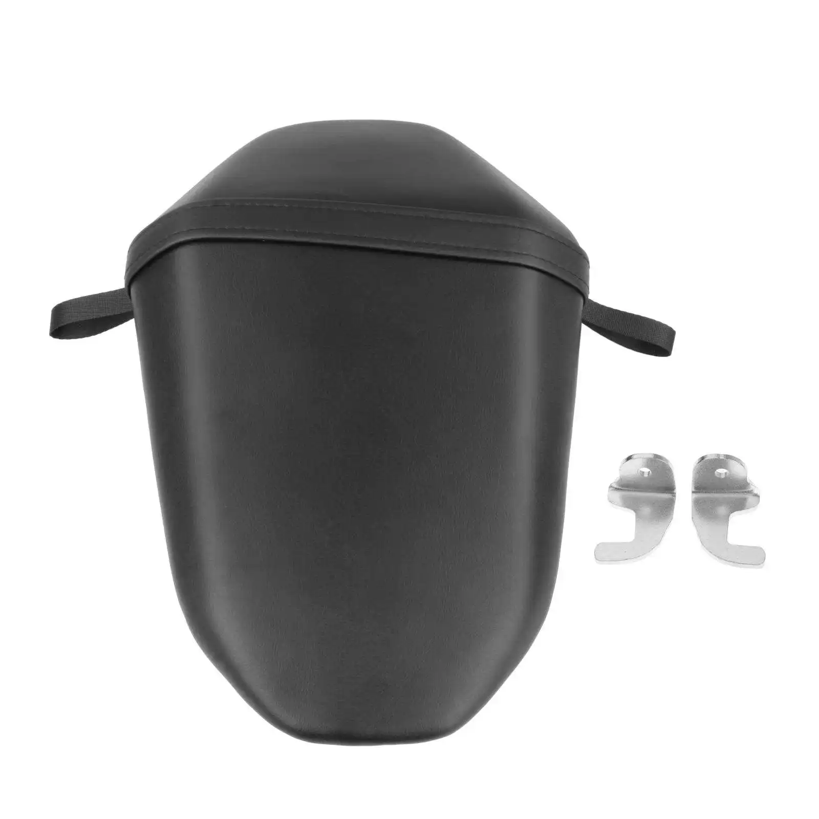 Rear Passenger Pillion Seat Artificial Leather Motorcycle Black Fits for Yamaha MT07 FZ7 MT-07