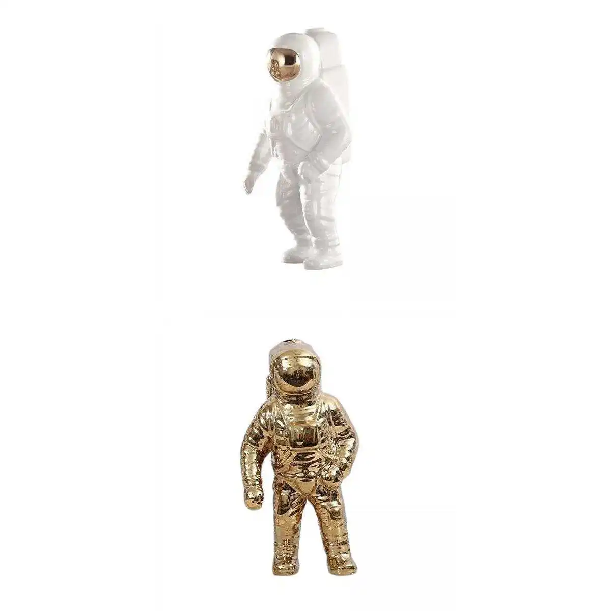2x Creative Astronaut Model Statue Sculpture Figurine Outer Space Gifts Toy for Children Shelf Bedroom
