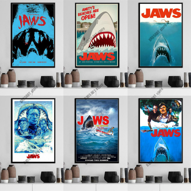 5D DIY Diamond Painting Jaws Movie Horror Shark Diamond