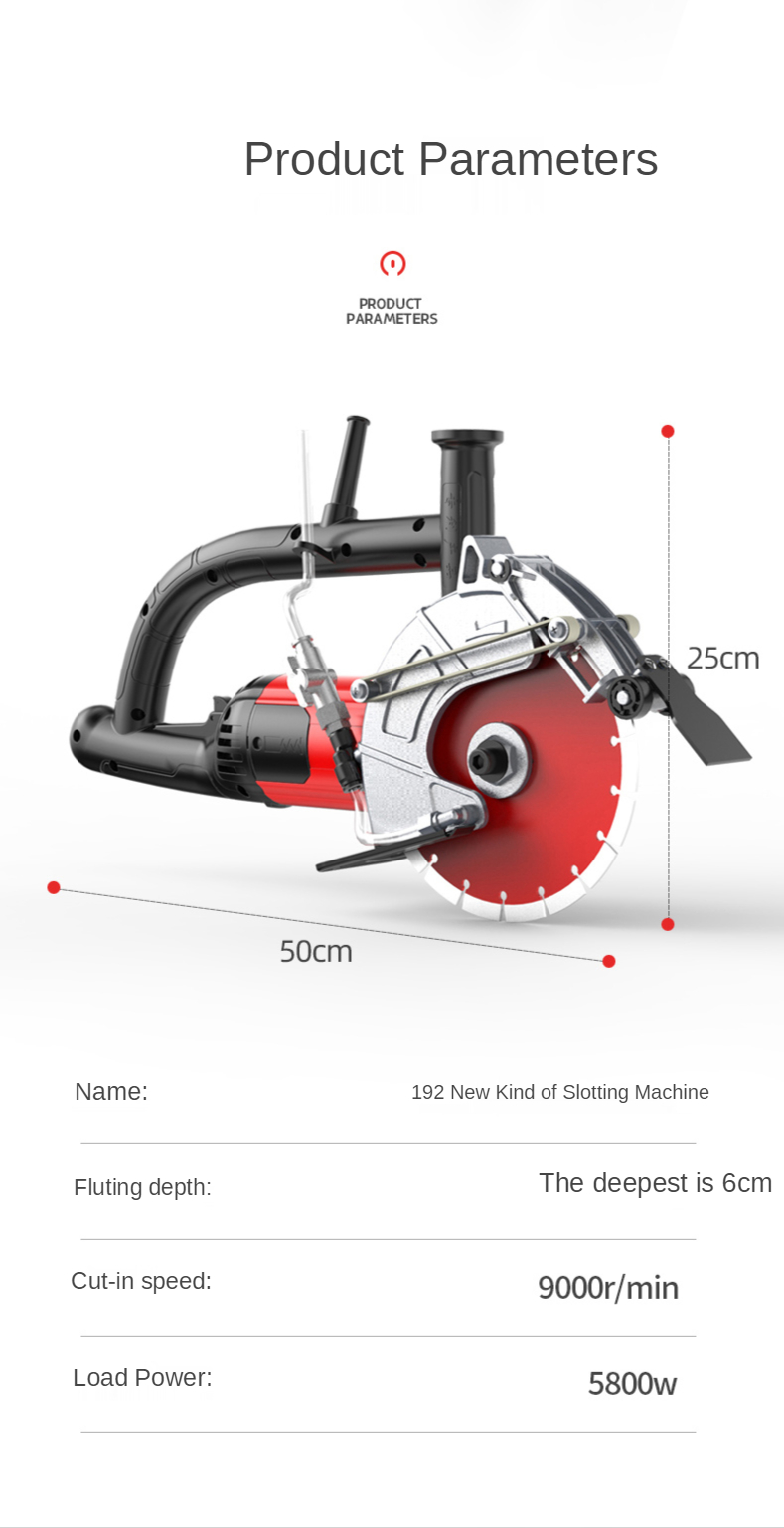 Title 19, 220V 5800W Electric Wall Chaser Groove Cutting ...