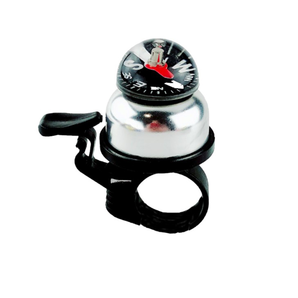 Bicycle Ring Bell with Compass, Loud Crisp Clear Sound Hooter Bells, Scooter Bike Road Bike Fit for 22.2mm Handlebars