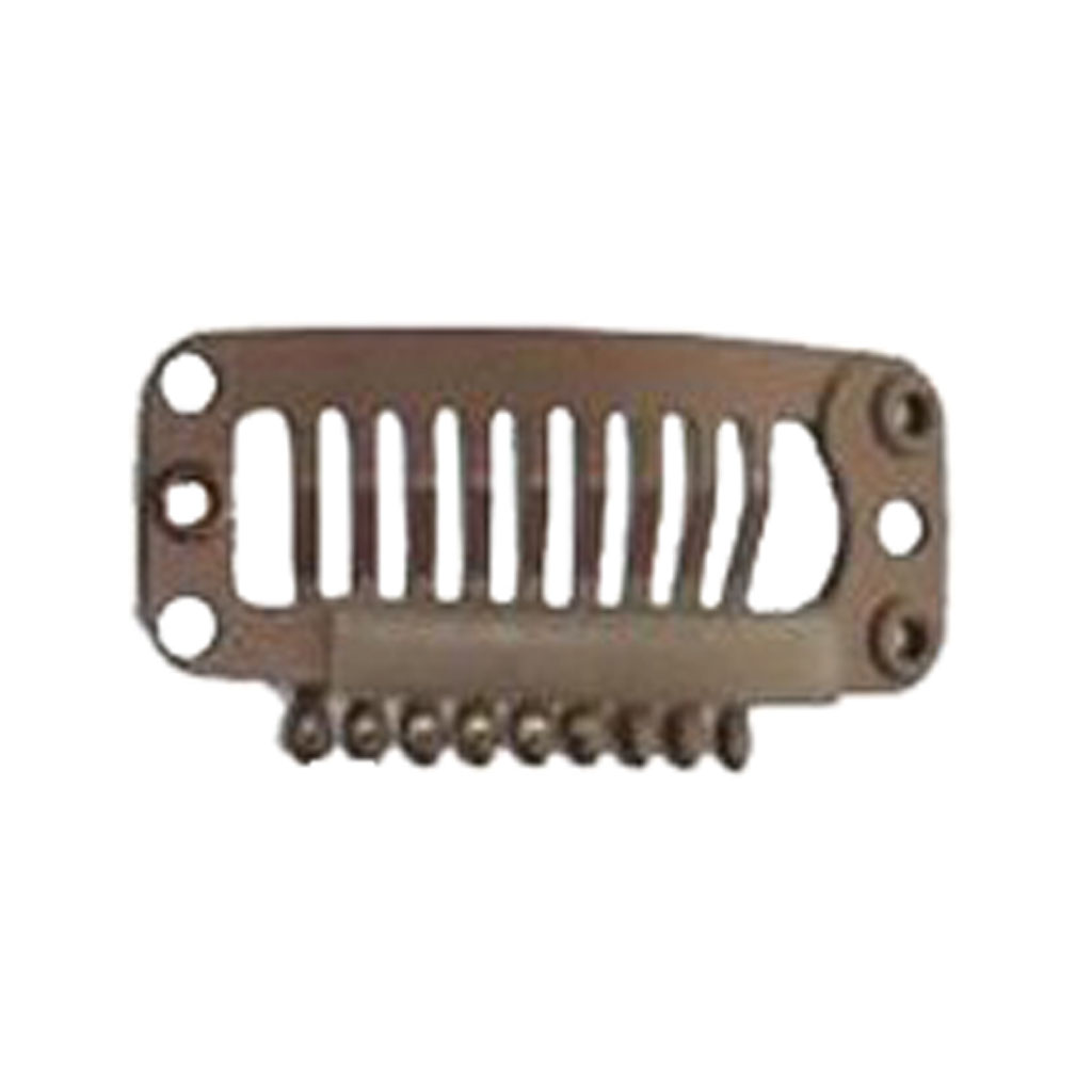 10x U Shape Snap Clips For Weft Hair Extensions Clip In Black Blonde Brown 32mm