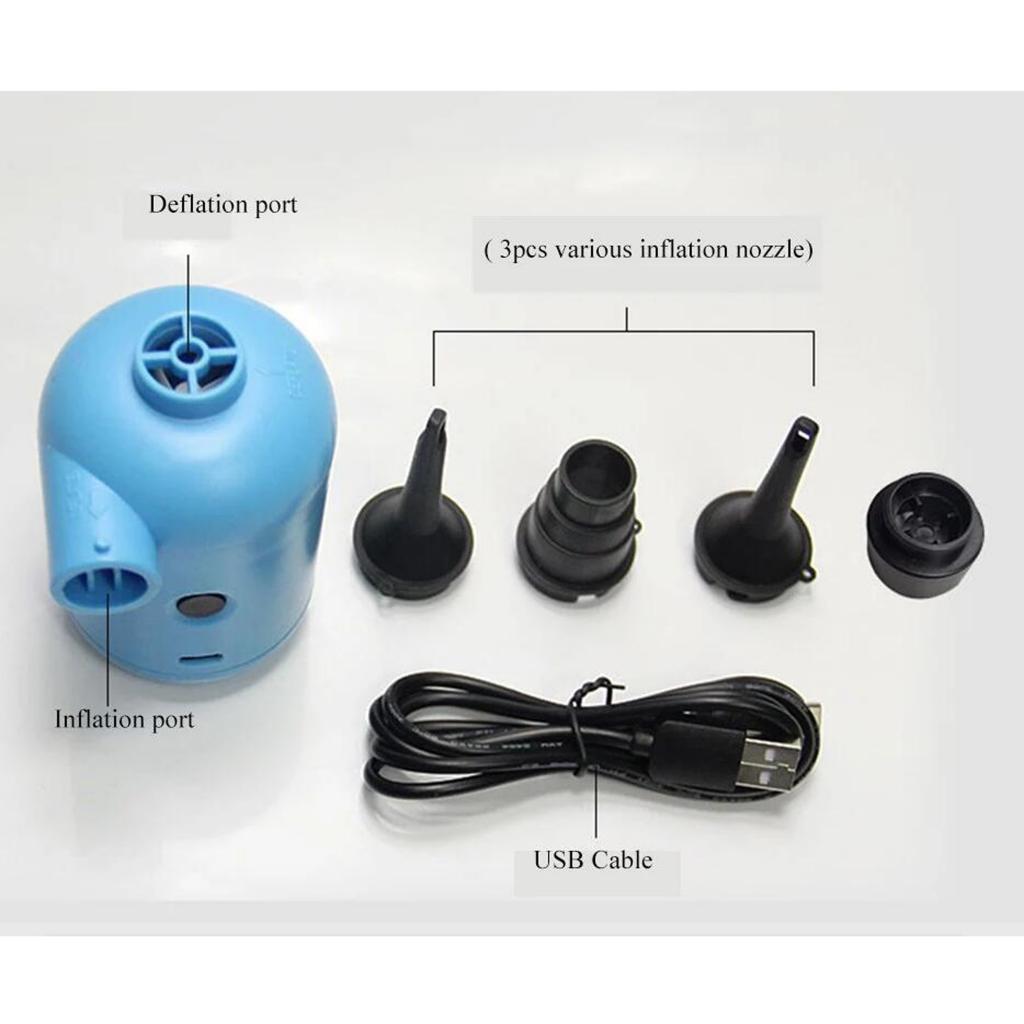 Portable Inflator Deflator Air Pump for Inflatable Bed Kayaks Swimming Pools