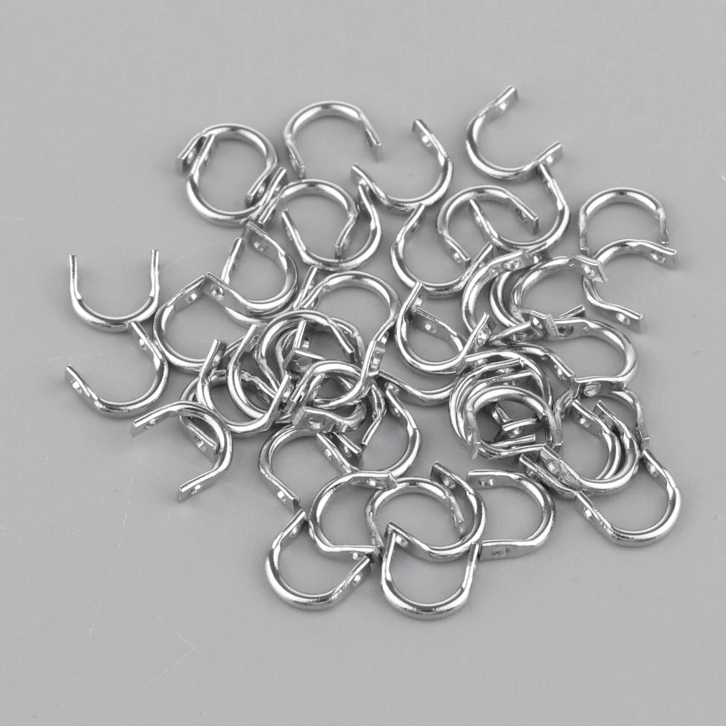 50pc  Clevises Clevis Stainless Steel DIY ners  Accessories  S/M/L Fishing  Tools